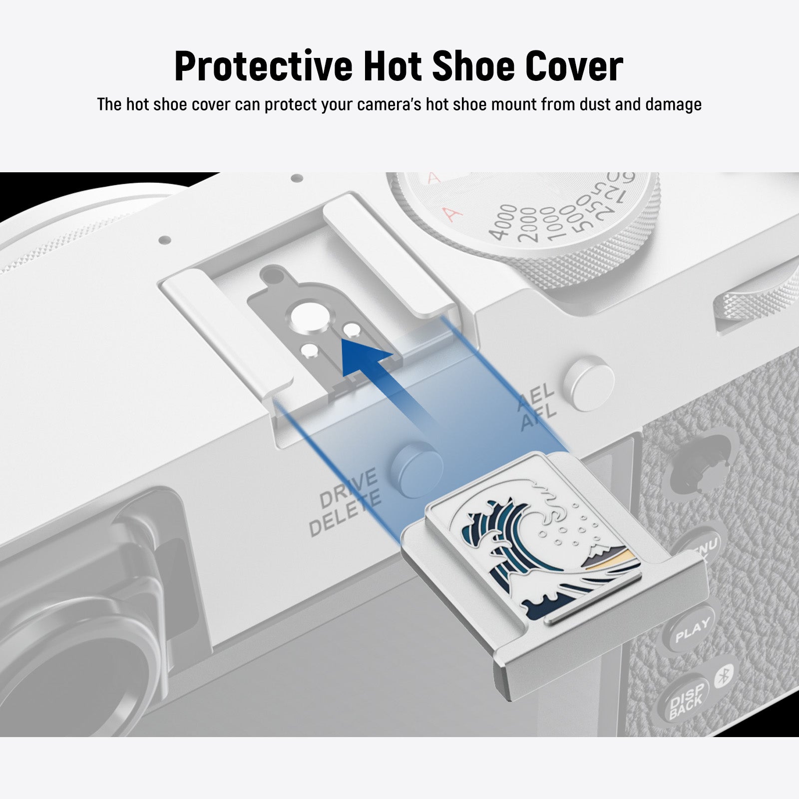 NEEWER CA110/CA115 Hot Shoe Cover & Shutter Button Cap Set for Fujifilm X100V/X100VI - Camera Accessories for Protection & Style (Perfect for Travel Photography & Street Shooting)