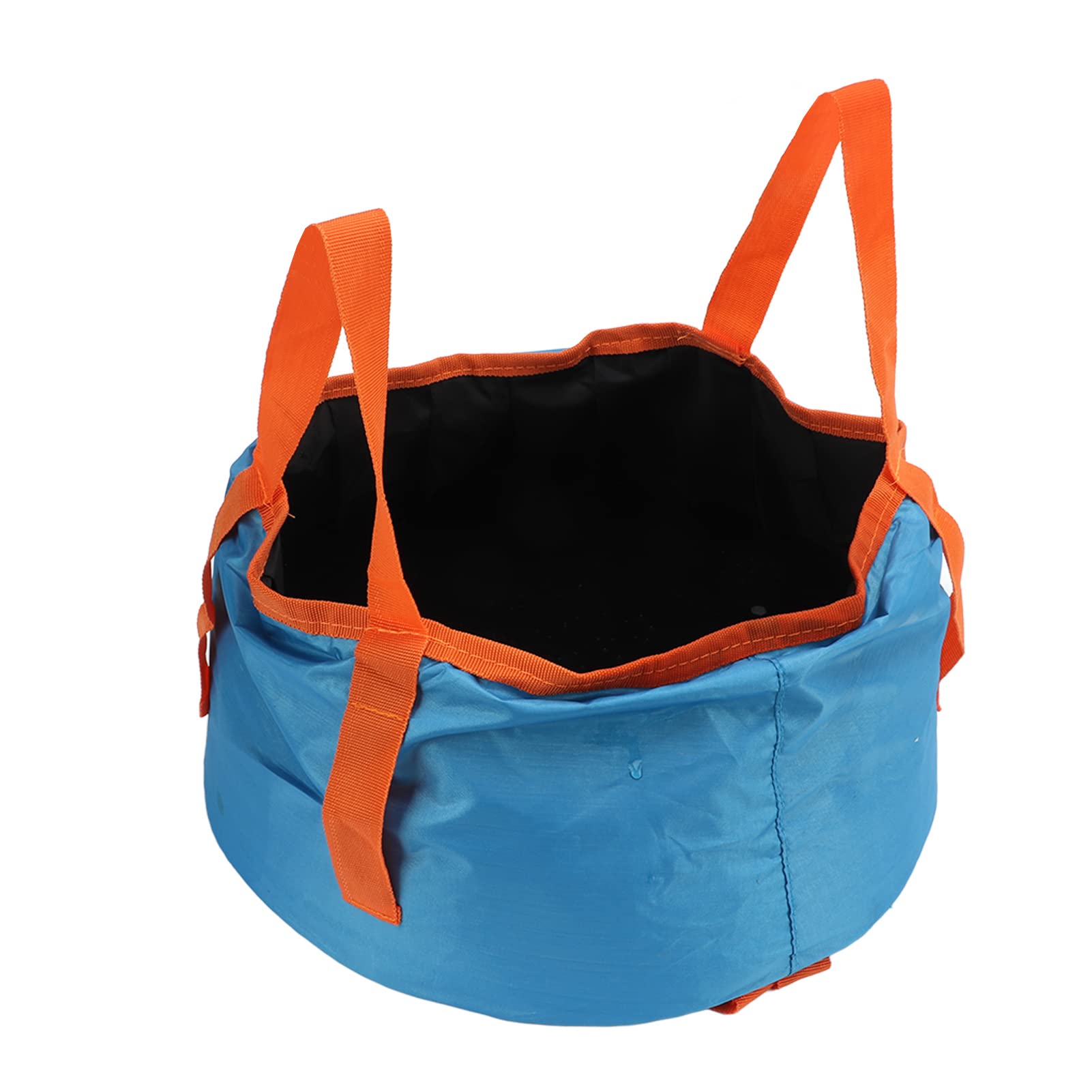 Collapsible Bucket - Durable Foldable Water Container with Handle for Camping, Hiking & Outdoor Activities | Portable & Reusable | Perfect for Picnics, Beach Trips & Emergency Water Storage (Blue)