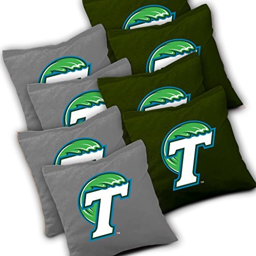 Tulane Green Wave Cornhole Bags Set of 8 - Official ACA Regulation Bean Bags for Outdoor Games | Made in USA | Perfect for Tailgating, Backyard Parties & College Events