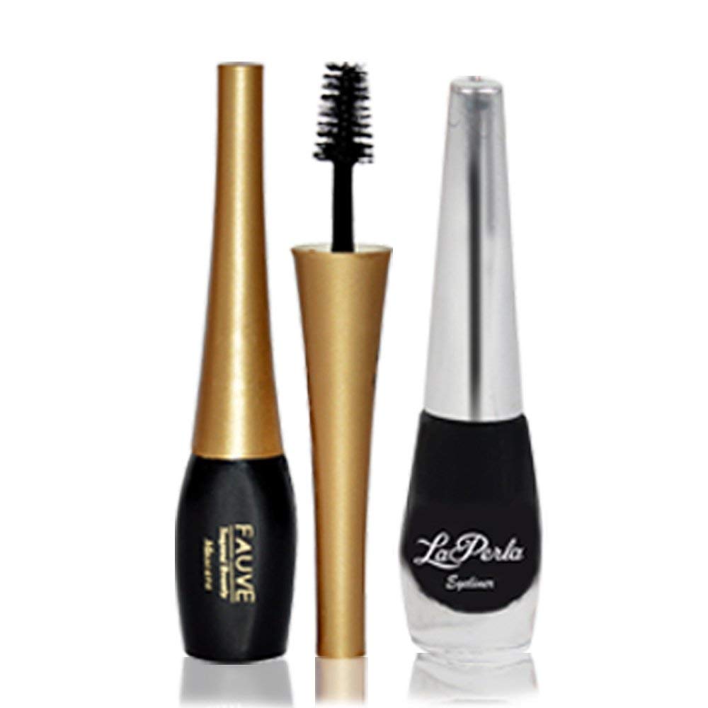 Adbeni 2-Pack Waterproof Mascara & Eyeliner Set - Volumizing, Lengthening, Smudge-Proof for All-Day Wear | Perfect for Daily Makeup, Party Looks & Special Occasions