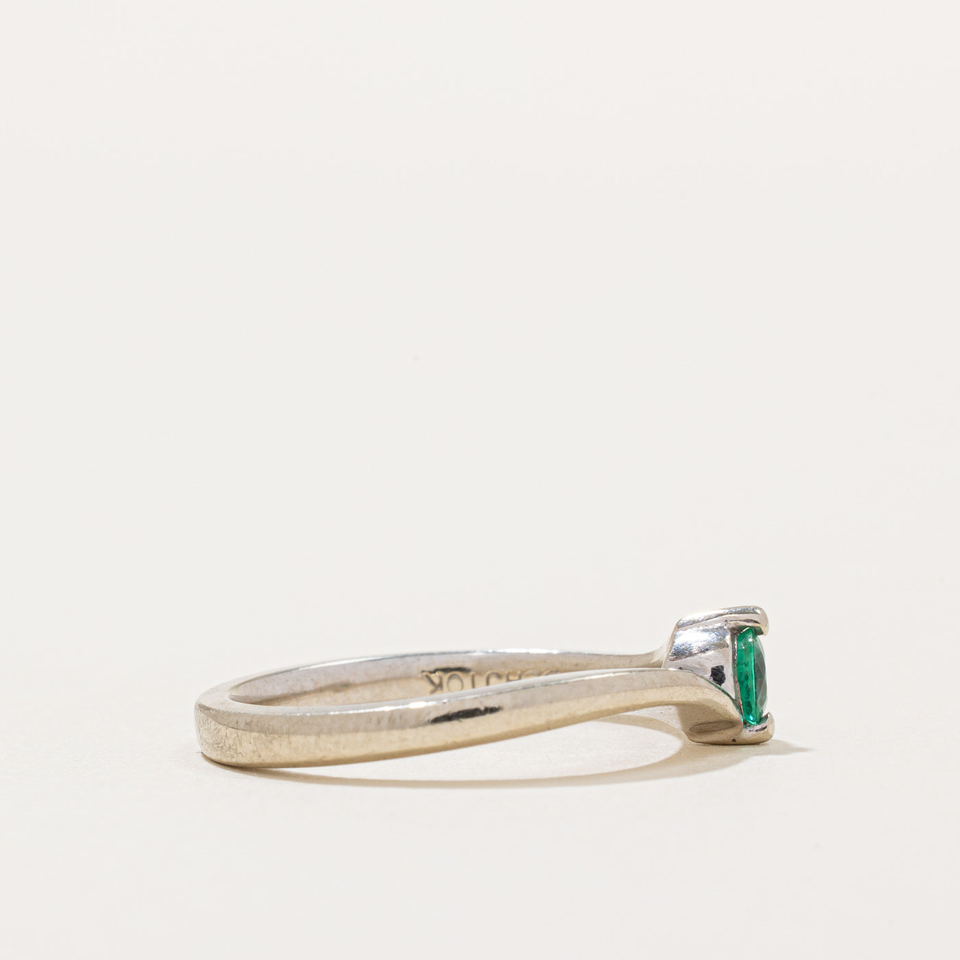0.12ct Emerald Ring for Women Size 6 - Dainty Green Gemstone Jewelry for Engagement, Anniversary & Everyday Wear
