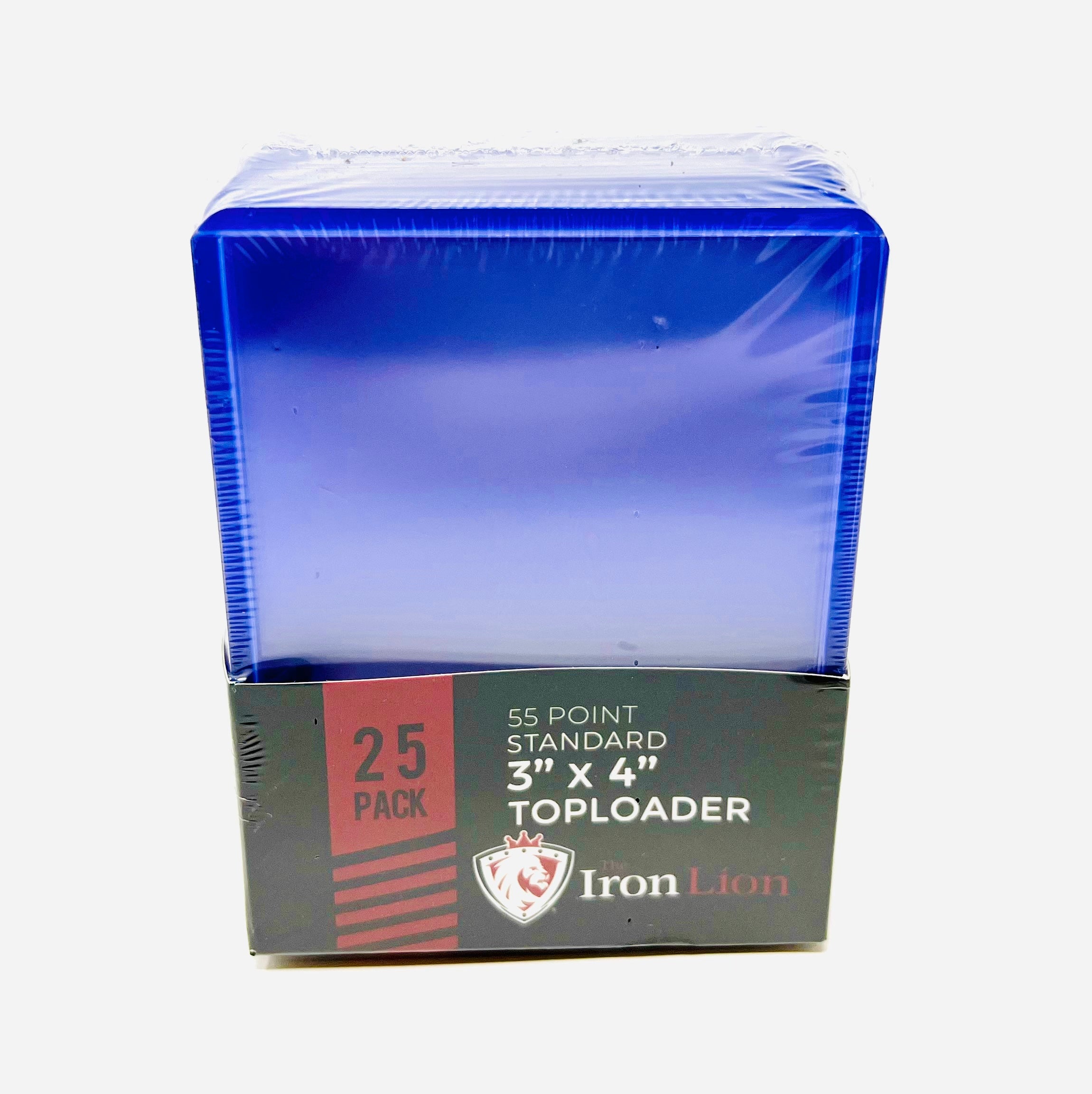 55-Point The Iron Lion Toploader Card Protectors - 25 Pack - Perfect for Trading Card Games (TCG), Sports Cards, and Collectibles Storage