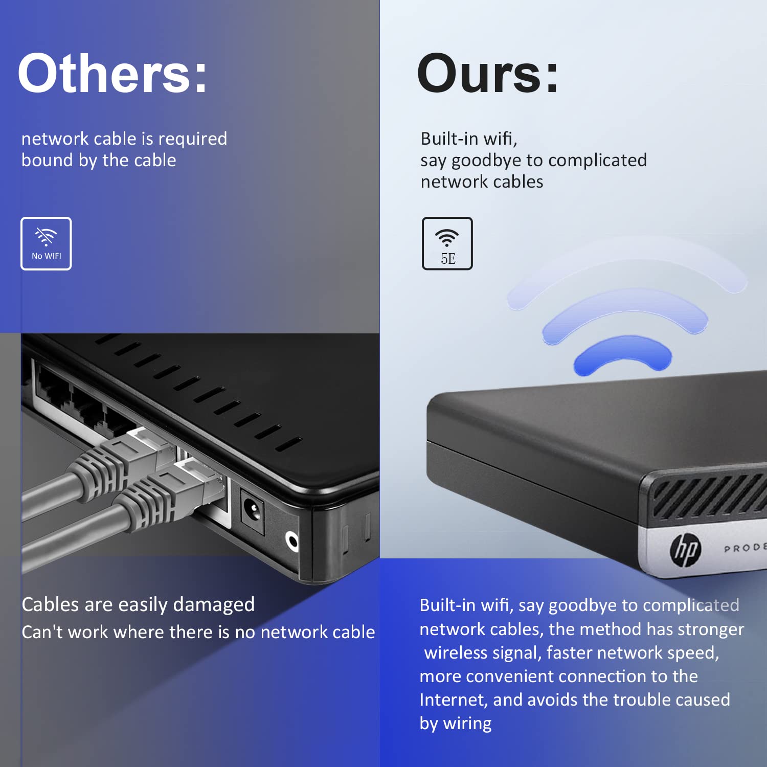 Renewed HP ProDesk 400 G3 Mini Business Desktop PC - Intel Core i5-7500T, 8GB DDR4 RAM, 256GB SSD, WiFi + Bluetooth, HDMI, Windows 10 Pro (Includes Wireless Keyboard/Mouse & Mouse Pad) - Perfect for Home Office, Small Business & Remote Work