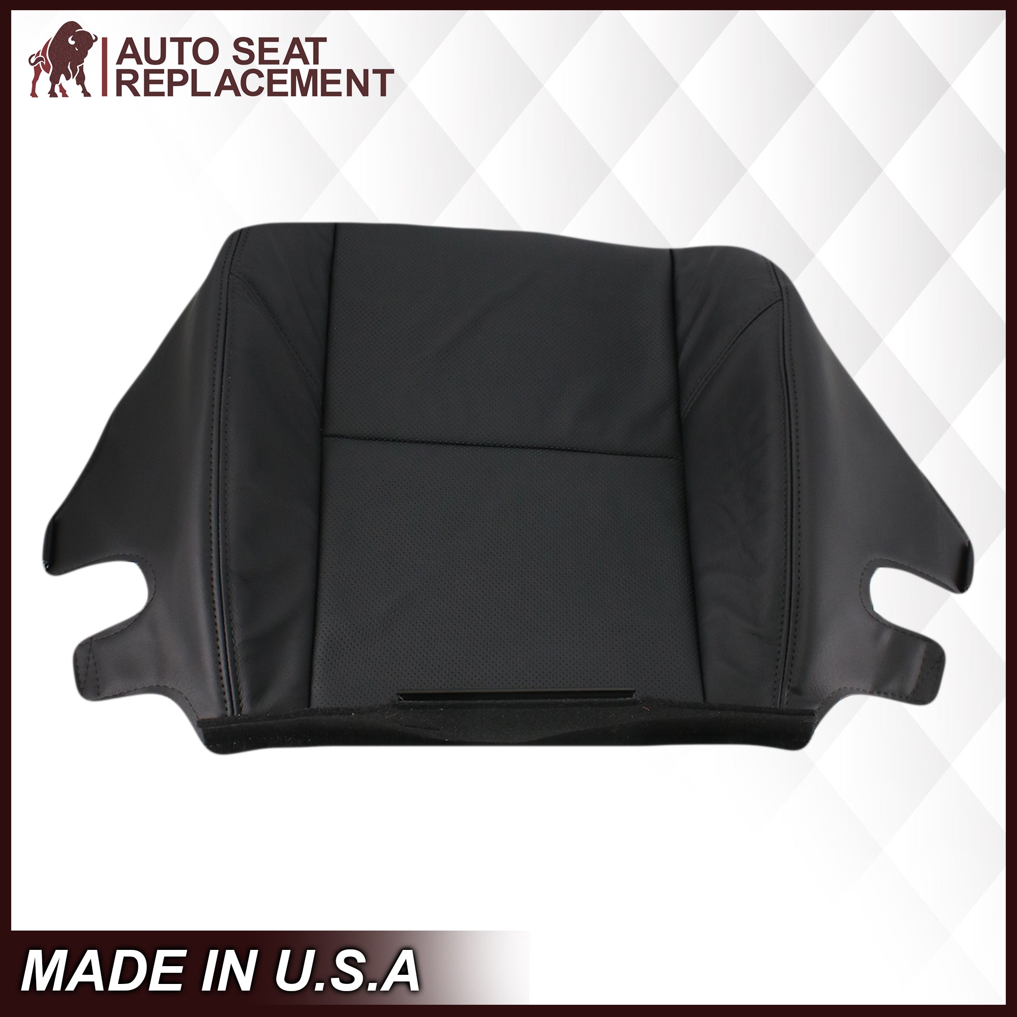 2007-2014 Cadillac Escalade Perforated Leather Seat Covers - Premium Black Car Seat Protectors for Comfort & Style | Perfect for Road Trips & Daily Commutes