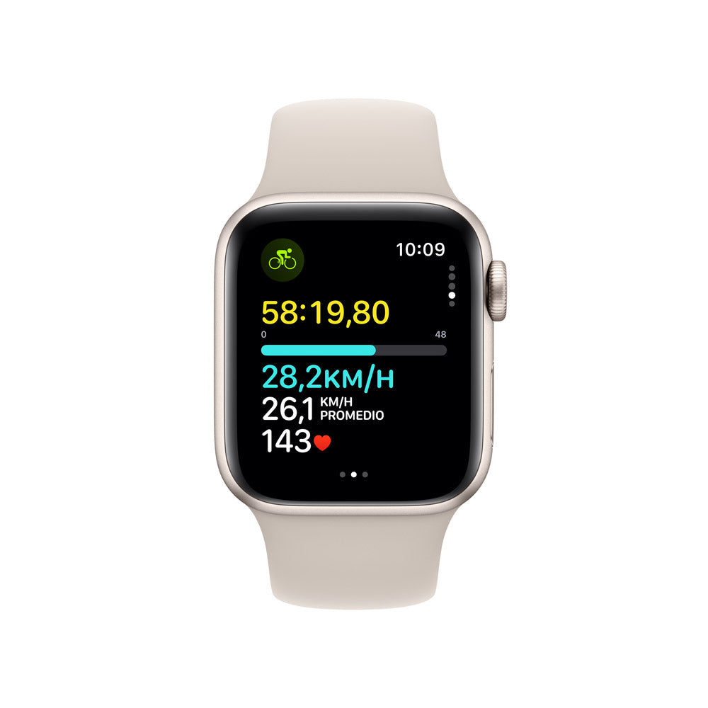 Apple Watch SE GPS + Cellular 40mm (White Aluminum Case, White Sport Band S/M) - Smartwatch for Fitness, Calls & Notifications - Perfect for Running, Swimming & Daily Use