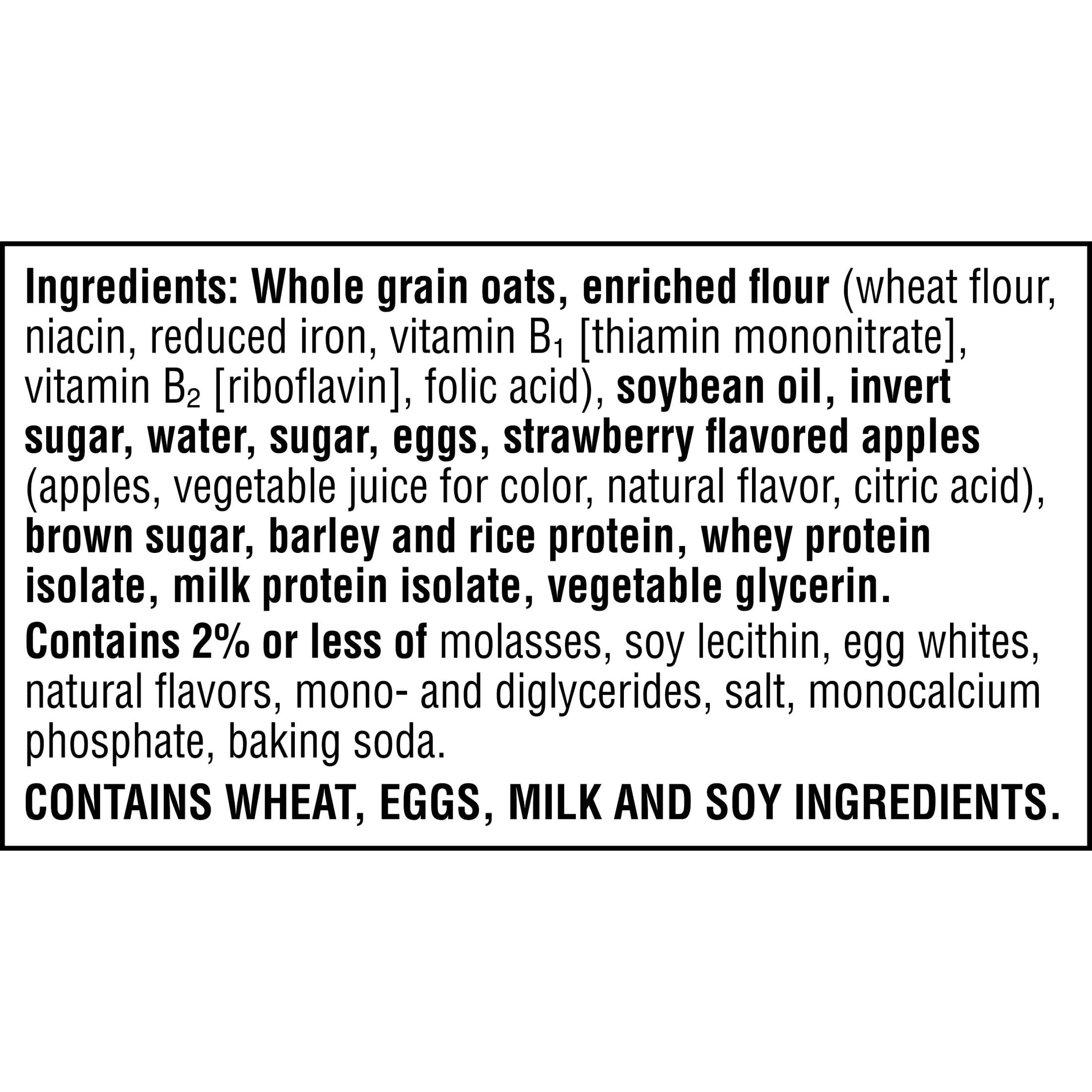 Nutri-Grain Power-Fulls Soft Baked Oat Bites - High Protein Snacks, Whole Grain Strawberry Flavor (5 Boxes, 20 Pouches) - Perfect for On-the-Go Breakfast, Office Snacks & Post-Workout Energy Boost