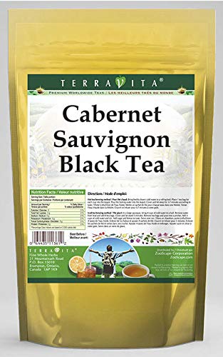 Premium Cabernet Sauvignon Black Tea - 25 Tea Bags | Rich & Bold Flavor | Perfect for Afternoon Relaxation & Wine Lovers