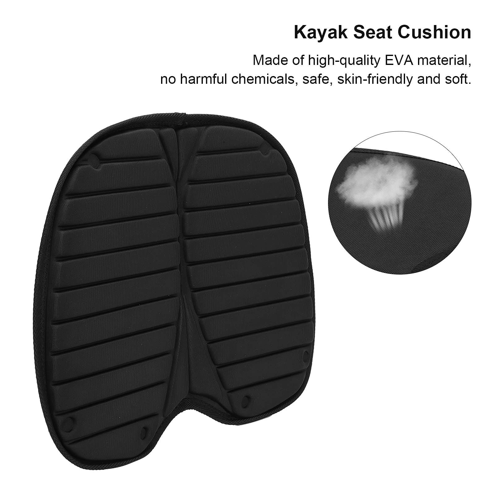 **Premium EVA Kayak Seat Cushion - Waterproof & Comfortable Canoeing Seat Pad for Kayak, Canoe, Fishing Boat | Ideal for Long Trips, Fishing & Outdoor Adventures**