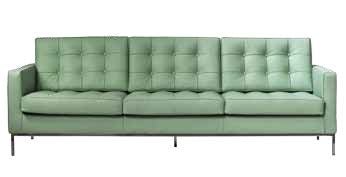 Florence Knoll Three-Seat Sofa - Mid-Century Modern Upholstered Couch for Living Room, Office & Lounge - Premium Comfort & Stylish Design