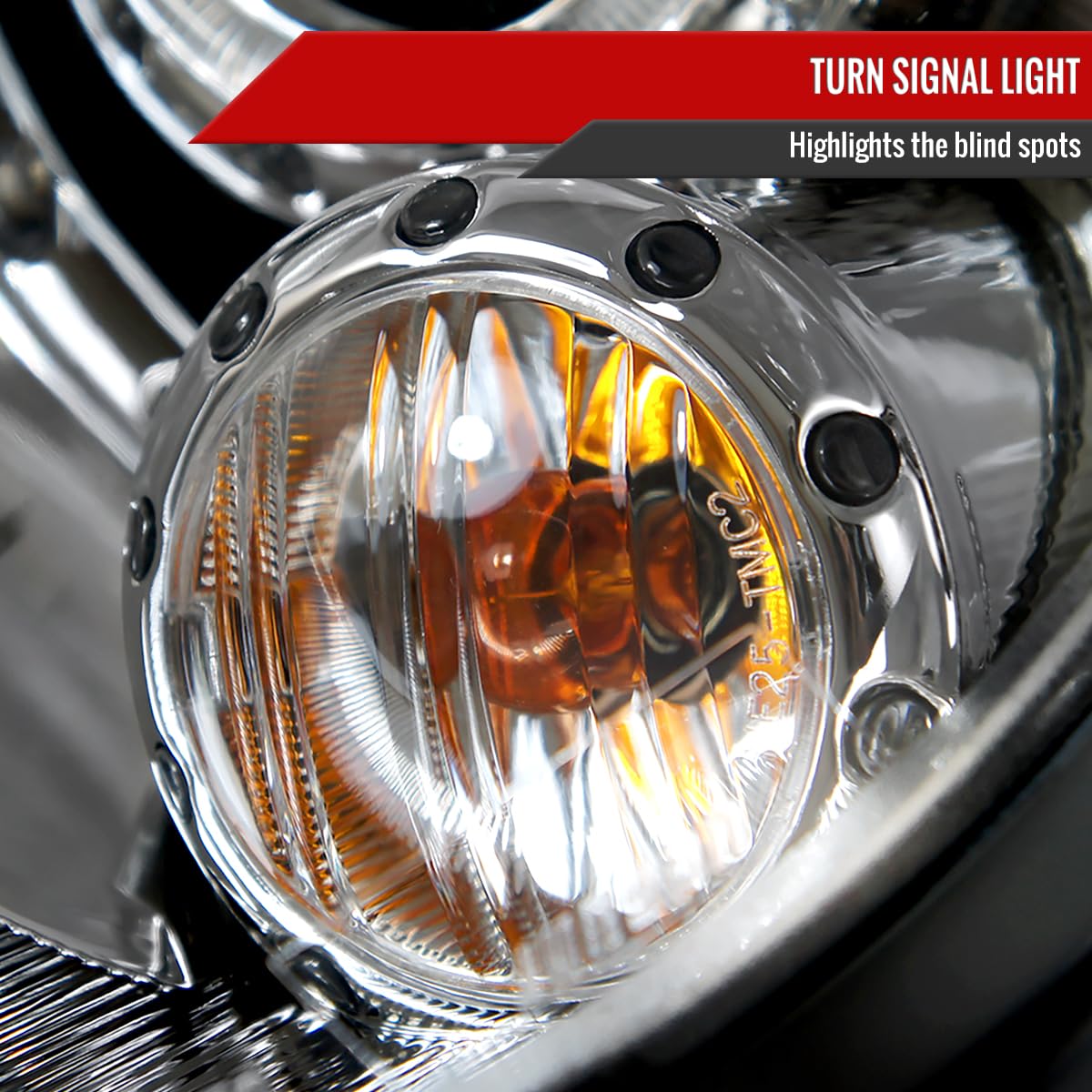 07-15 LED Halo Projector Headlights - Clear Lens Replacement Kit (Left + Right Pair) - Upgrade Your Vehicle Lighting for Better Night Visibility & Style