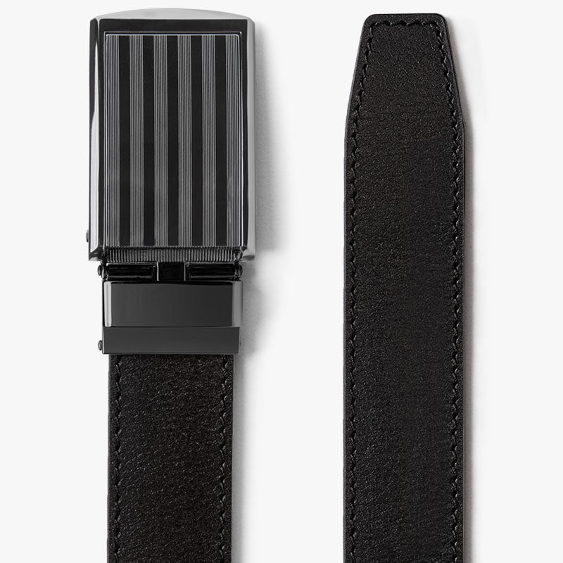 Premium Black Full Grain Leather Belt for Men - Durable & Stylish Casual & Dress Wear - Perfect for Office, Wedding & Everyday Use