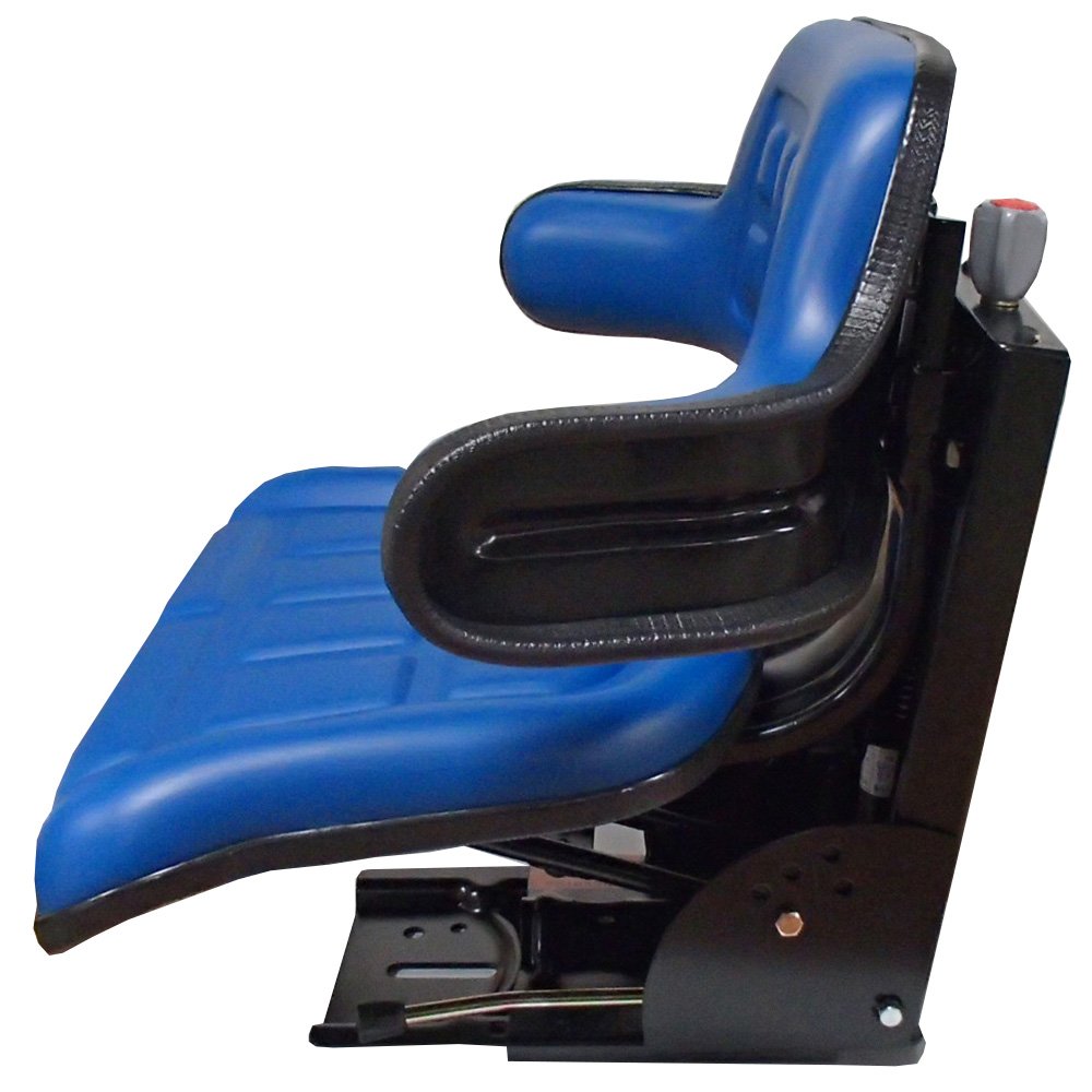 RAParts Blue Waffle Style Suspension Seat for Ford 2N 8N 9N NAA Jubilee Tractors - Comfortable Tractor Seat Replacement for Farming & Outdoor Work