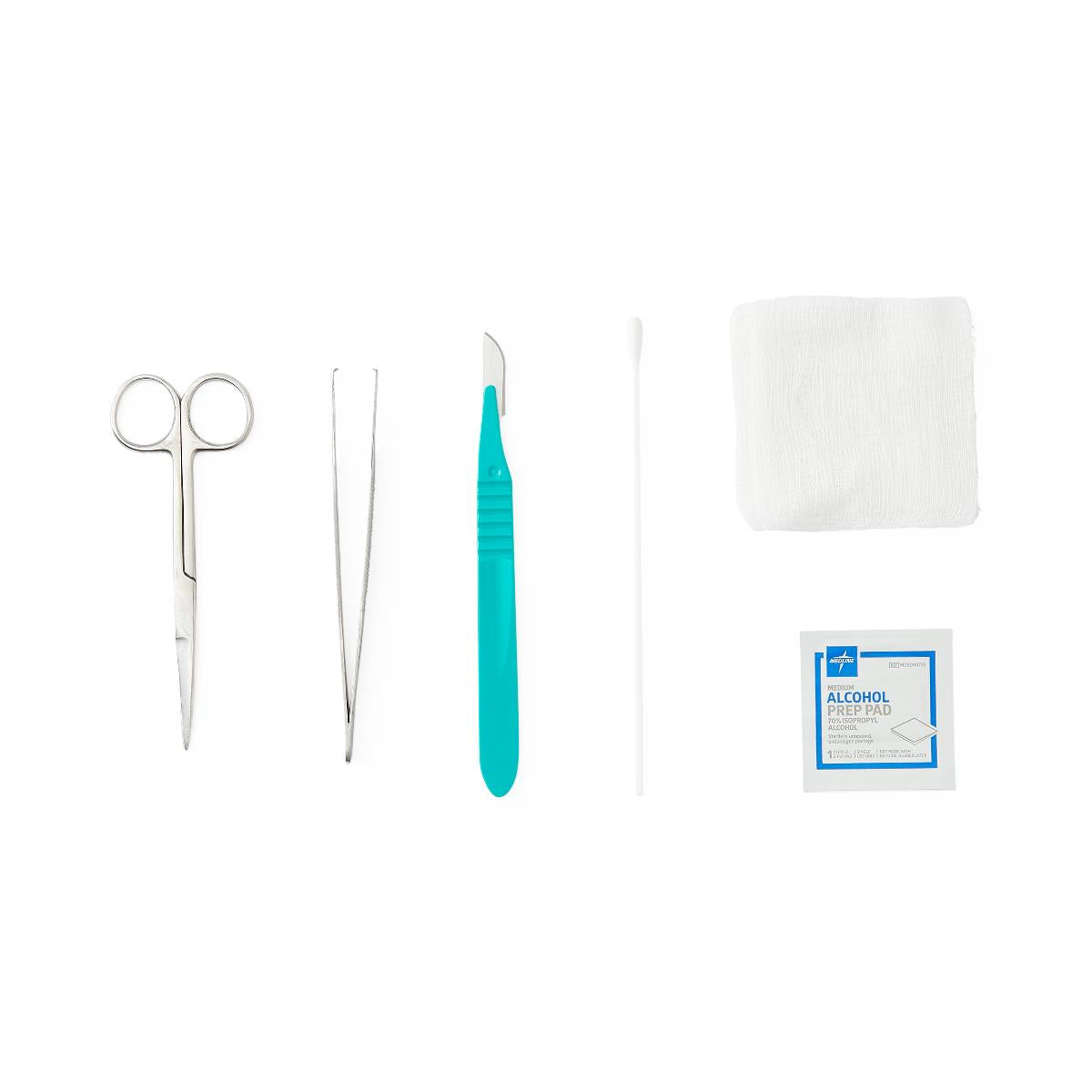 Minor Debridement Tray - Sterile Wound Care Kit for First Aid, Surgical & Medical Use - Essential for Clinics, Hospitals & Home Healthcare