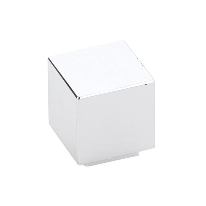 Modern Rectangular Allerton Square Cabinet Knob in Polished Chrome - Perfect for Kitchen Cabinets, Bathroom Vanities & Furniture Drawers