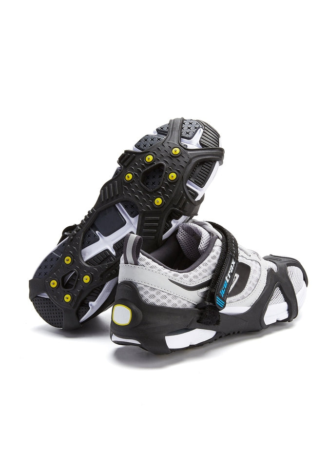Icetrax V3 Tungsten Ice Cleats with Adjustable Velcro Straps - Non-Slip Traction for Winter Hiking, Running & Outdoor Activities