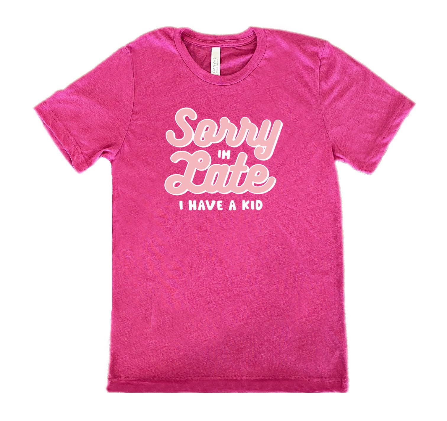 Funny Parenting T-Shirt - 'Sorry I'm Late, I Have A Kid' - Unisex Cotton Tee for Moms & Dads - Perfect for School Runs, Playdates & Family Outings