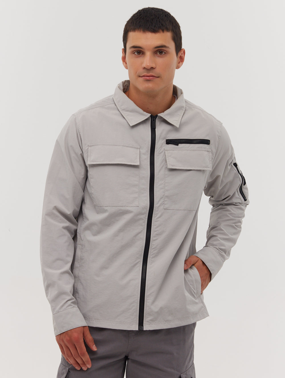 Branson Sleeve Pocket Shacket - Stylish Fleece Lined Overshirt for Men | Warm & Comfortable Layering Piece for Outdoor Adventures, Casual Wear & Work