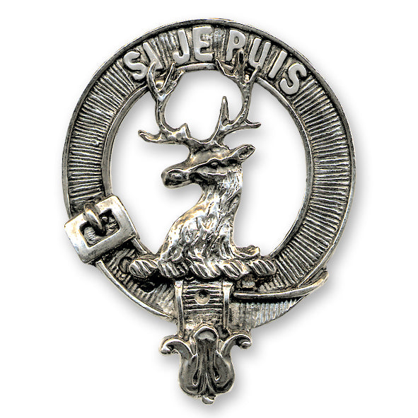 Clan Crest Cap Badge - Personalized Scottish Surname Badges (A-L) for Heritage, Kilts & Formal Events | Perfect for Tartan Weddings, Highland Games & Family Reunions