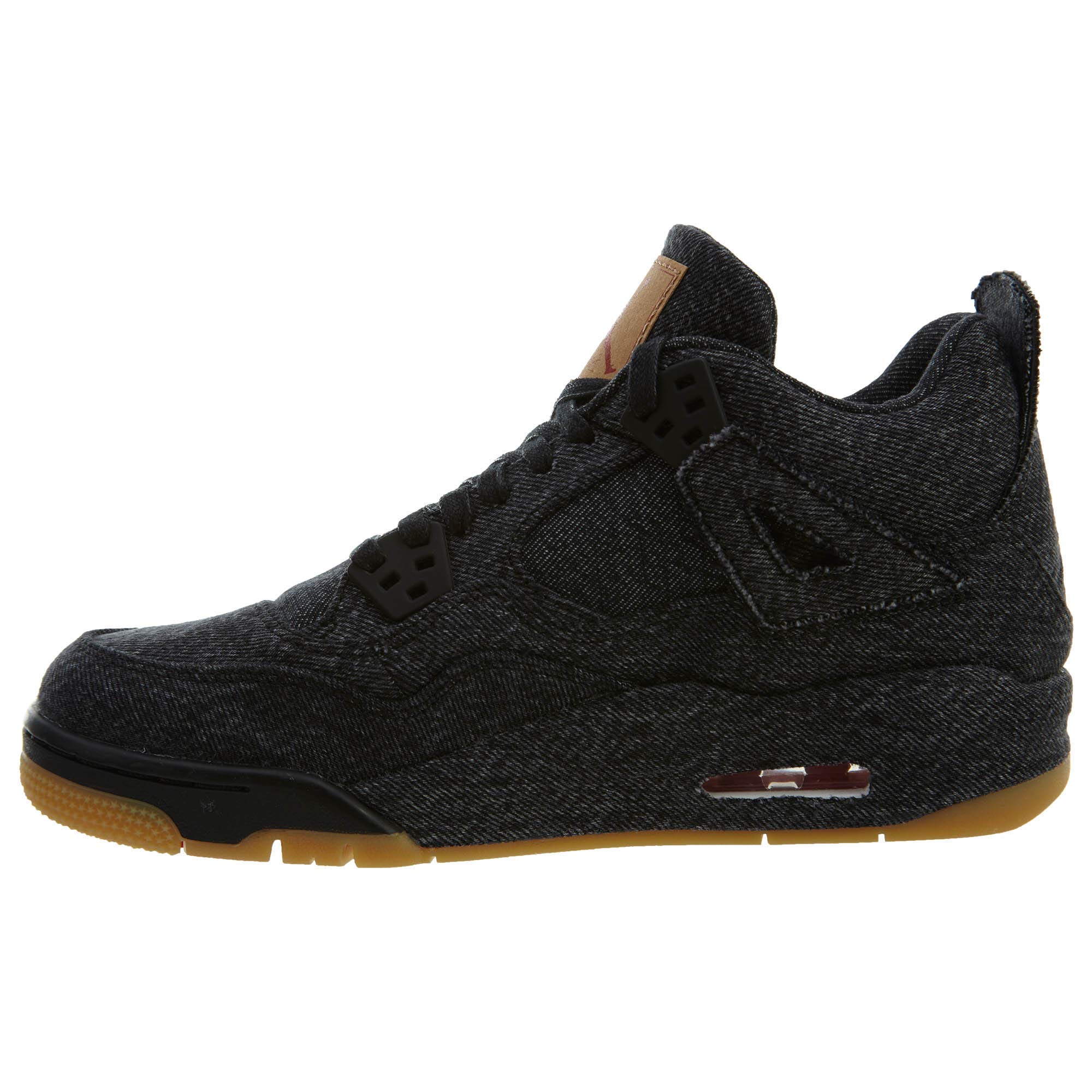 Nike Air Jordan 4 Retro Levi's Black Denim Sneakers - AQ9103-001 - Limited Edition Basketball Shoes for Men & Women - Perfect for Streetwear Fashion and Sneaker Collectors