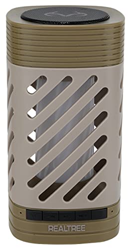Realtree® 600 Lumen LED Lantern Bluetooth Speaker | Rechargeable Outdoor Wireless Speaker with USB Charging | Perfect for Garden, Porch, Camping, and Outdoor Parties