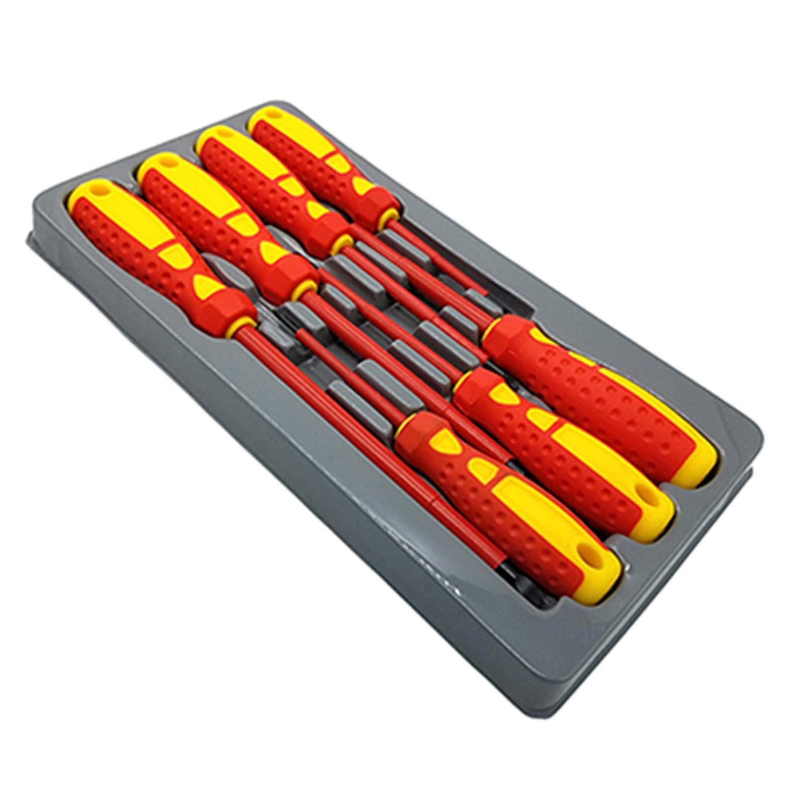 LAIQIAN 13-Piece Insulated Screwdriver Set & 7-Piece High Voltage 1000V Security Tool Kit - Durable Electrician Tools for Professional Electrical Repairs and Home DIY Projects