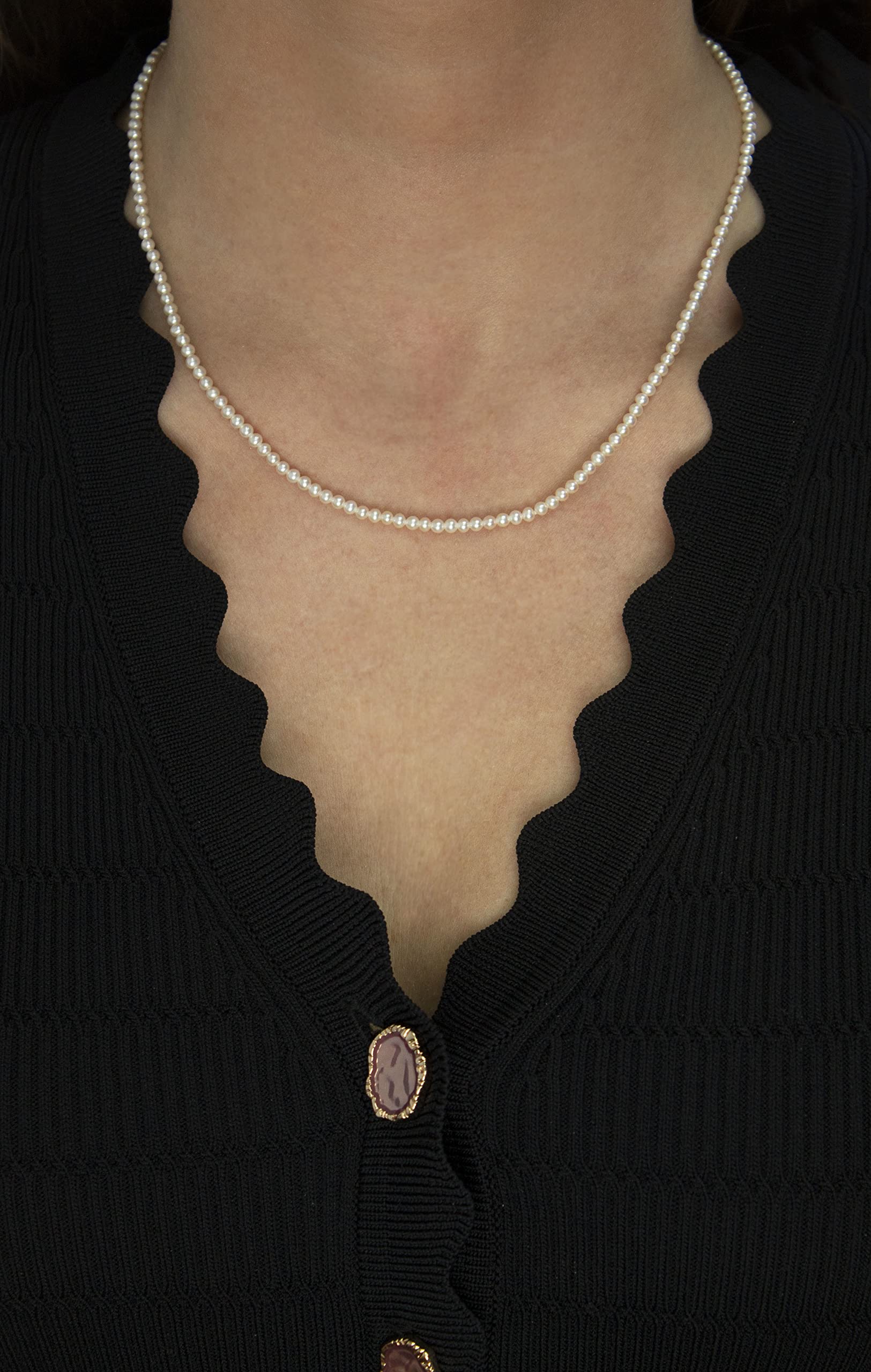 Sterling Silver Freshwater Pearl Necklace - 18