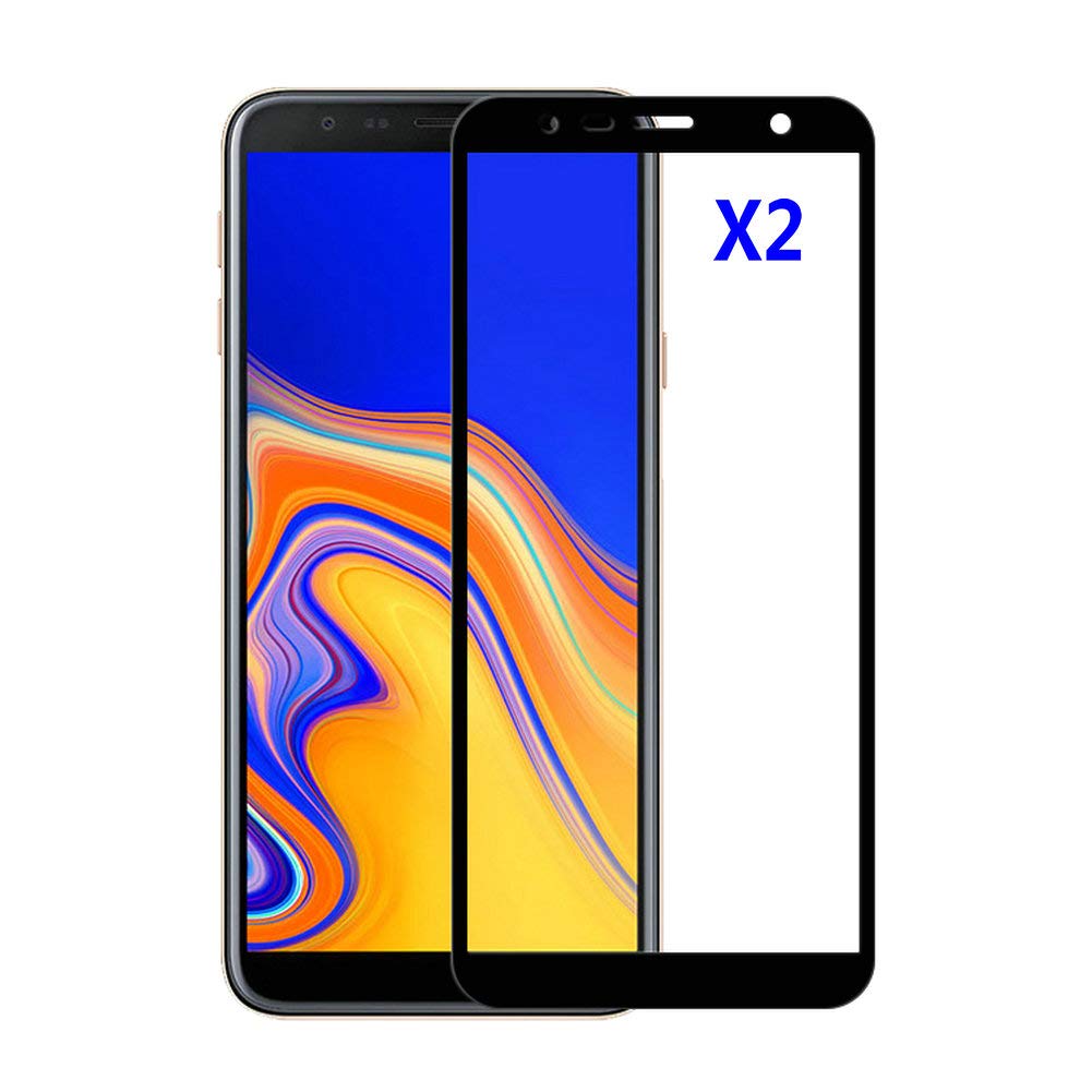 2 Pack Samsung Galaxy J4 Plus Tempered Glass Screen Protector - Clear & Durable for Daily Protection