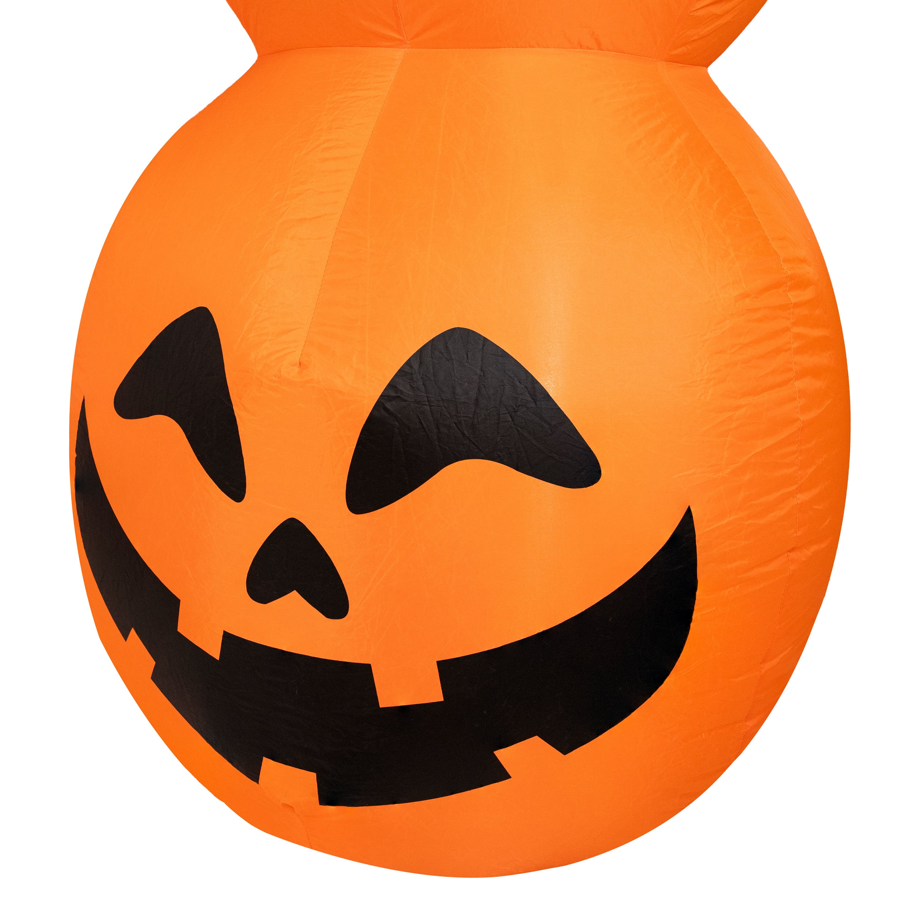 7ft Jack O' Lantern Scarecrow Pumpkin Inflatable Halloween Yard Decoration - Outdoor Party Decor for Halloween, Fall Harvest & Spooky Festivals