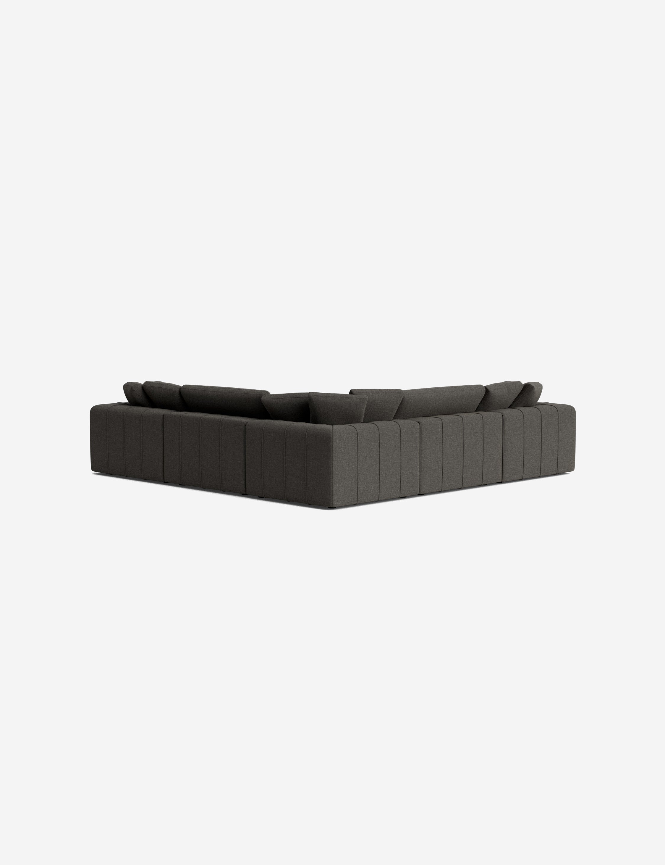 Capella Modular Corner Sectional Sofa - Modern L-Shaped Couch for Living Room, Home Theater & Lounge Areas | Customizable Comfortable Furniture