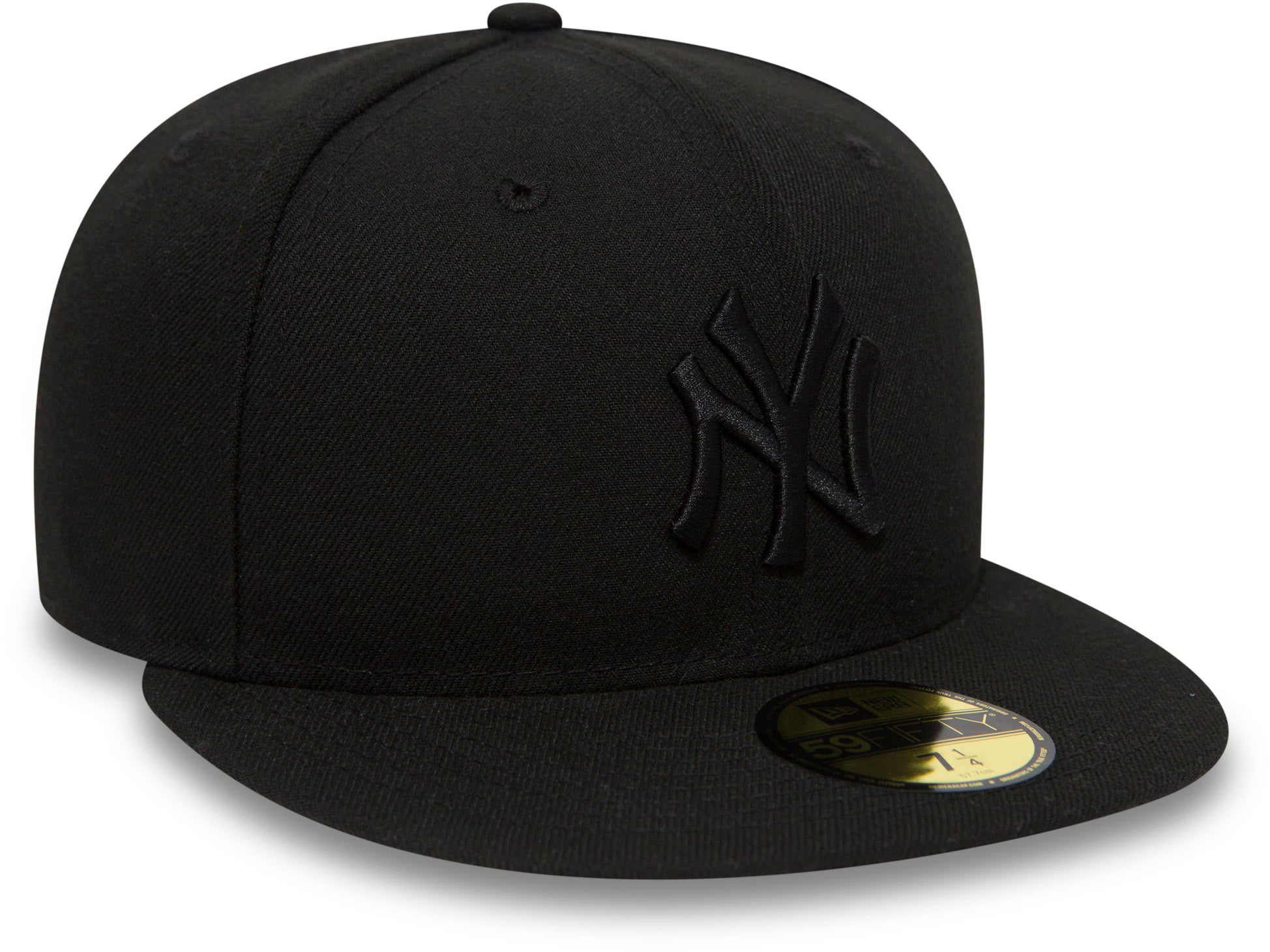 New York Yankees New Era 59Fifty MLB All Black Baseball Cap - Official Licensed Fitted Hat for Men & Women - Perfect for Baseball Games, Streetwear Fashion & Sports Fans