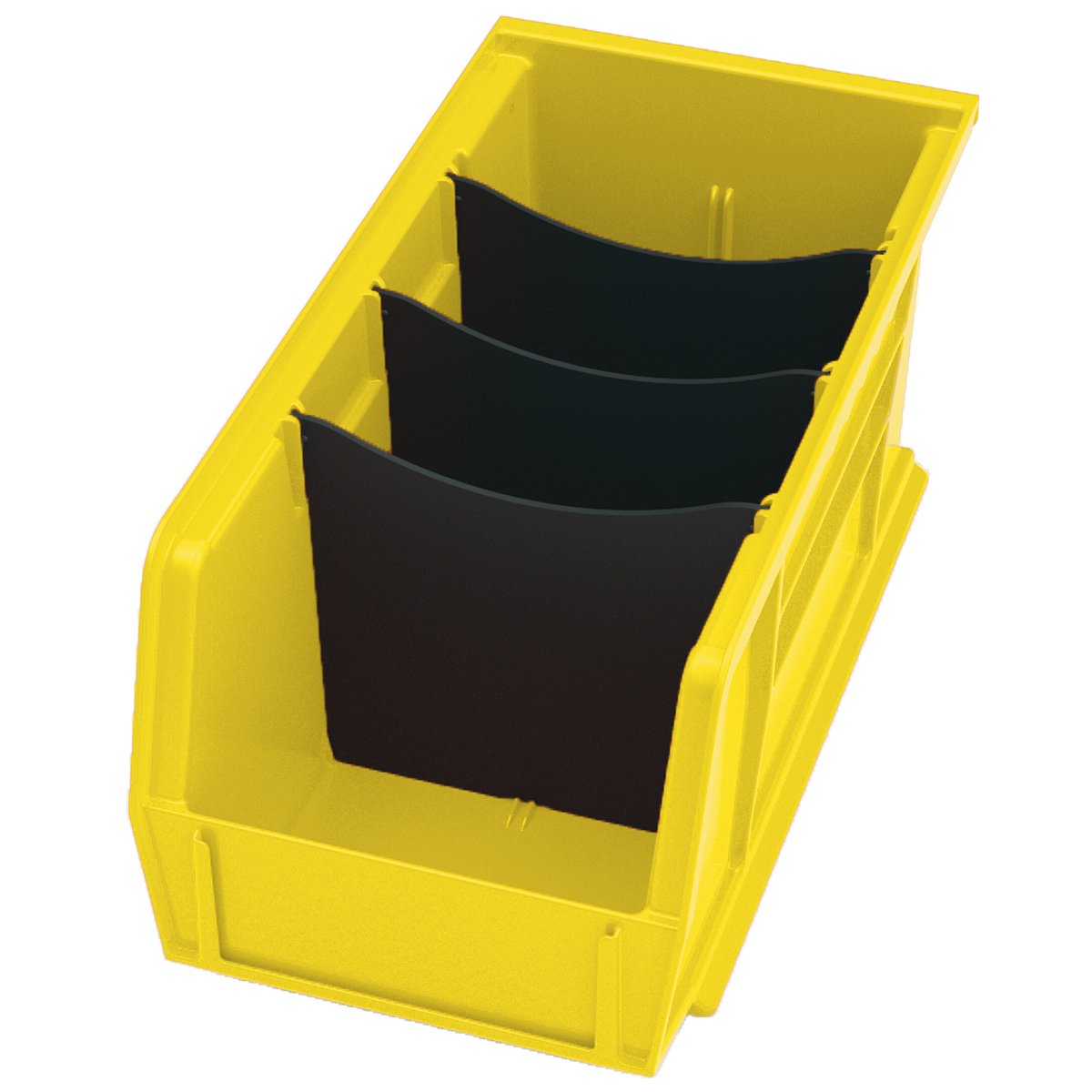 Akro-Mils 30230 AkroBins 12-Pack Plastic Storage Bins with 41230 6-Pack Dividers - Durable Stackable Organizer for Garage, Workshop & Office Supplies