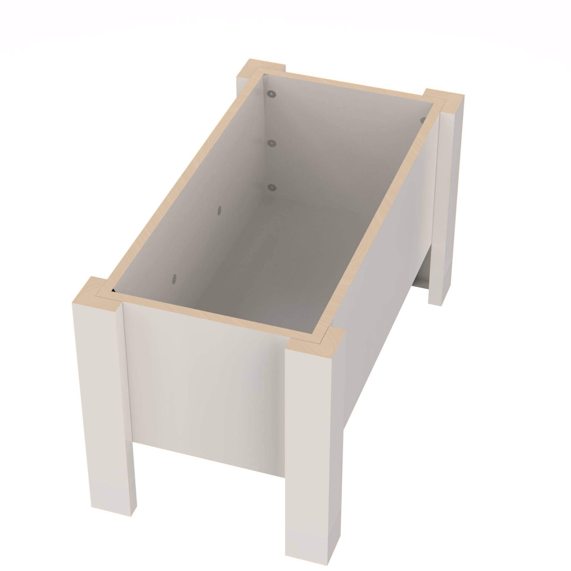 Personalized Elevated Dog Bowl Stand for Large, Medium, Small & X-Small Dogs - Stainless Steel Pet Food & Water Bowls with Internal Storage - Adjustable Height Raised Feeder (Large, Grey) - Perfect for Dining Areas, Kitchens & Pet Feeding Stations