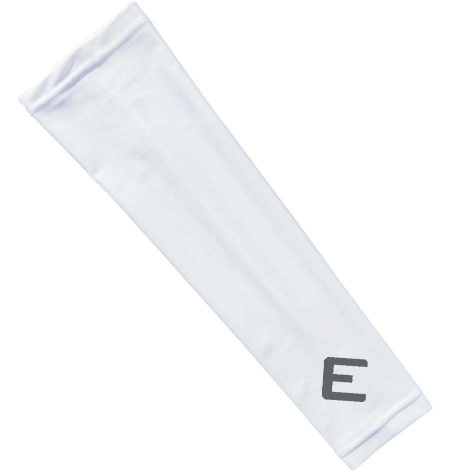 White Arm Sleeves for Sun Protection - UV Blocking Cooling Compression Arm Covers for Outdoor Sports, Driving, Cycling & Golf - Breathable UPF 50+ Sun Sleeves (Pair)