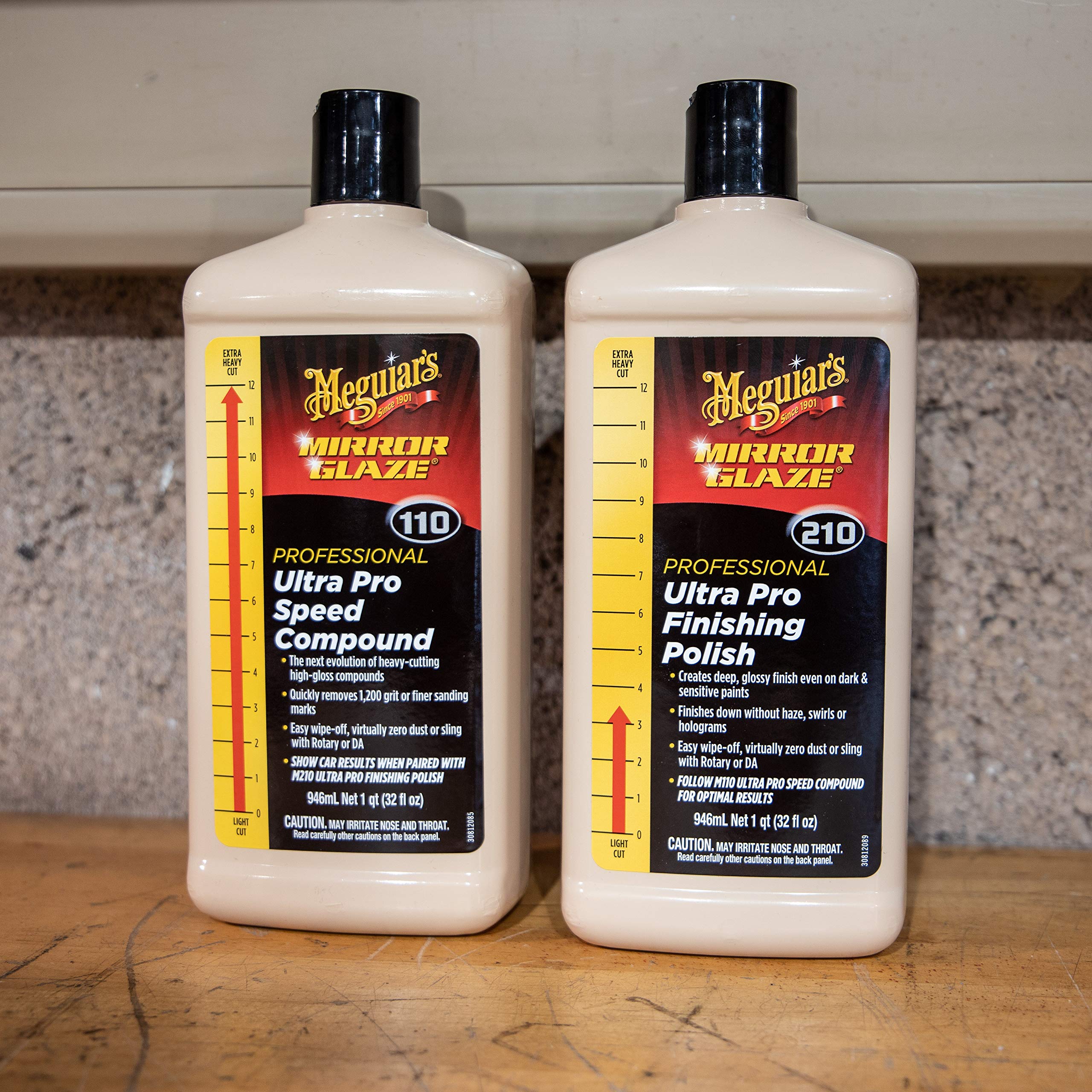 Meguiar's Mirror Glaze 210 Professional Ultra Pro Finishing Car Polish - 1 Gallon (3.79L) - M21001 - Premium Automotive Paint Correction & Shine - Perfect for Show Cars, Classic Vehicles & Daily Drivers