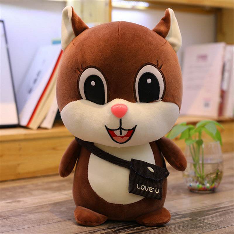 Adorable Kawaii Chirpy Squirrel Plush Toy - Cute Stuffed Animal for Kids, Girls & Boys - Perfect for Bedroom Decor, Gifts & Cuddling