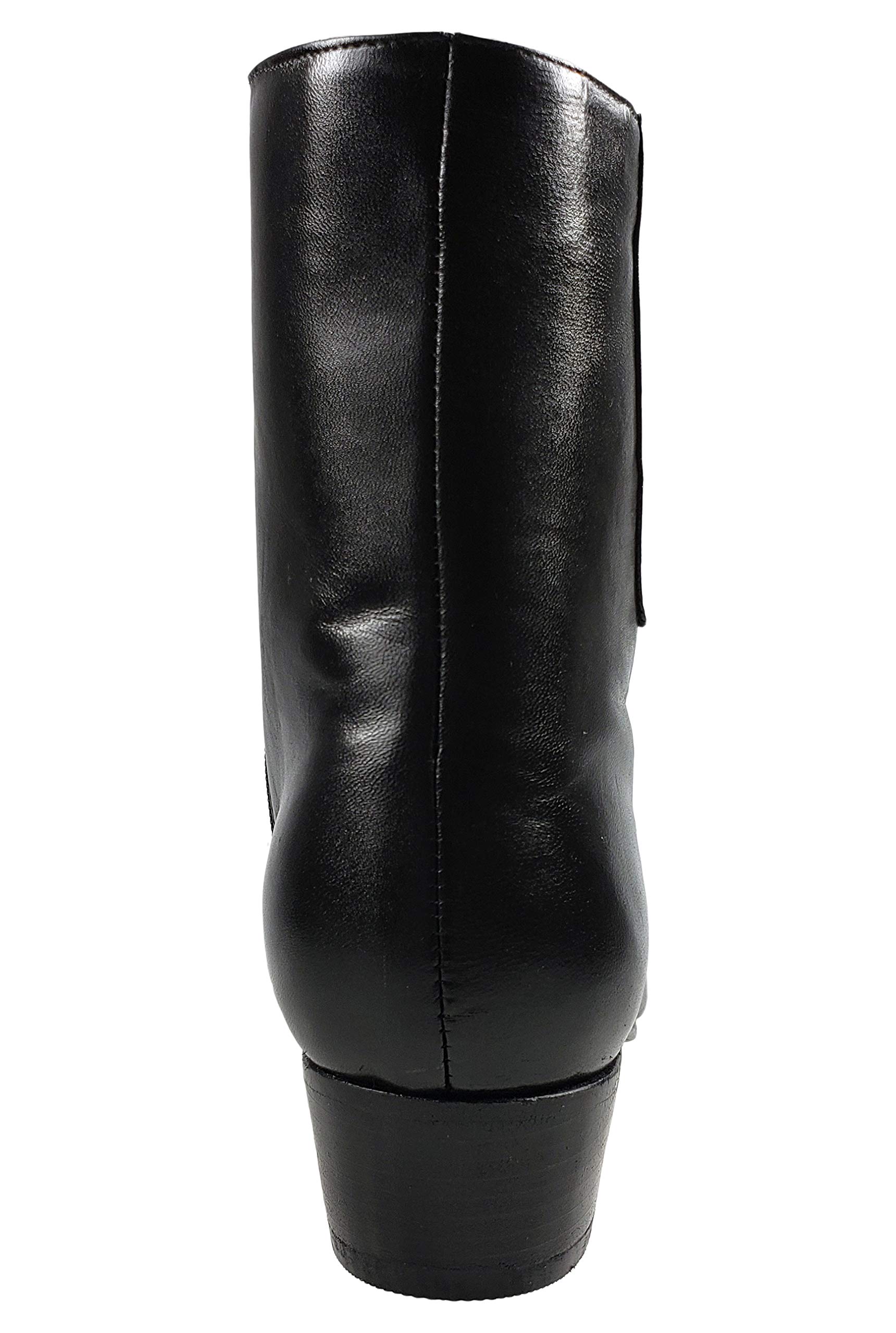 Men's Genuine Leather Dress Ankle Boots - Black Formal Shoes for Business, Office & Special Occasions