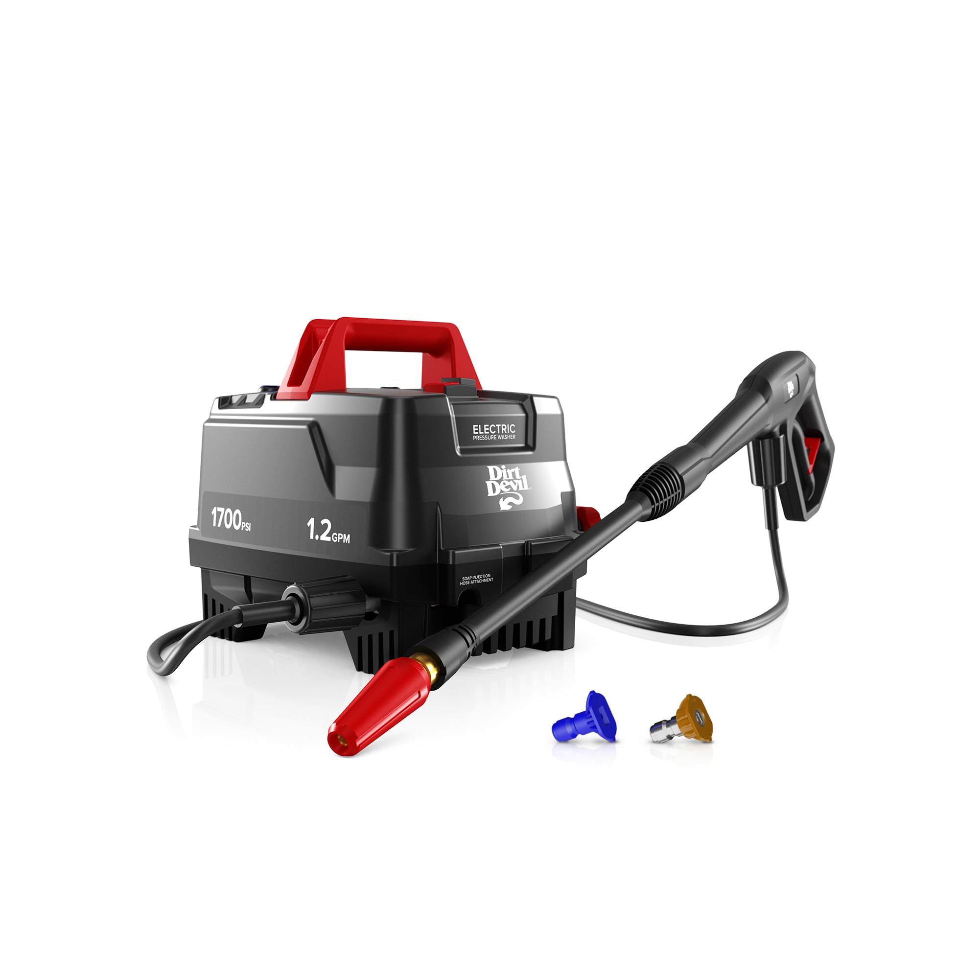 1700 PSI Electric Pressure Washer - High Power Pressure Cleaner for Home, Car, Deck & Patio Cleaning - Perfect for Driveways, Siding & Outdoor Surfaces