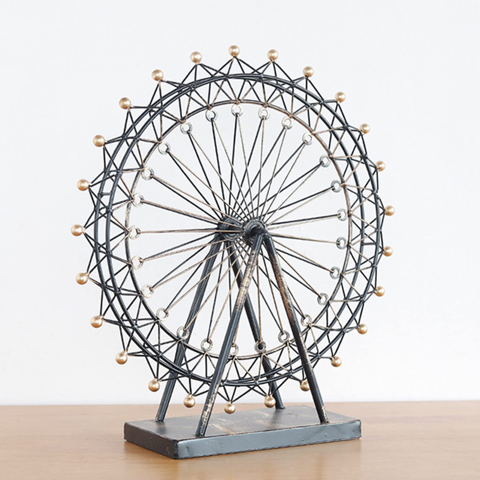 Ferris Wheel of Happiness Metal Sculpture - Elegant Home Decor Statue, Collectible Figurine for Nightstands & TV Cabinets | Perfect Gift for Weddings, Anniversaries & Housewarming