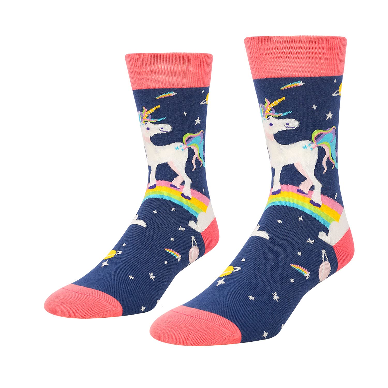 HAPPYPOP Unisex Funny Food Socks - Mushroom Beer Donut Sushi Design Novelty Gift for Women & Men | Perfect for Christmas, Birthday Gifts & Casual Wear