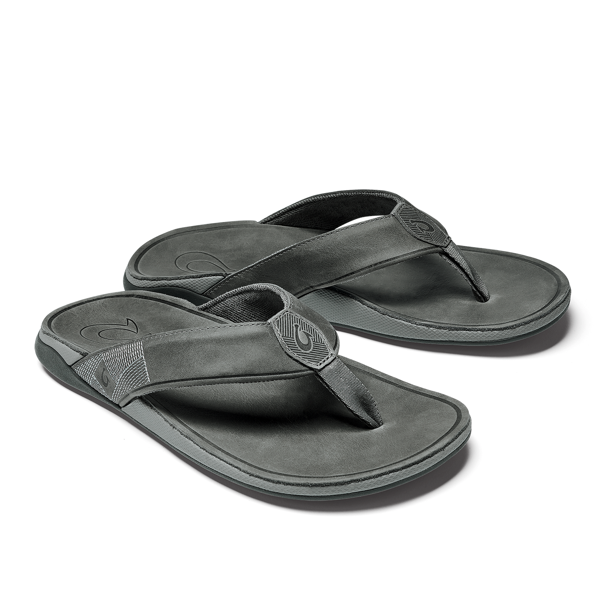 Men's Genuine Leather Beach Sandals - Stone Color | Comfortable & Durable Flip Flops for Summer, Vacation & Outdoor Activities