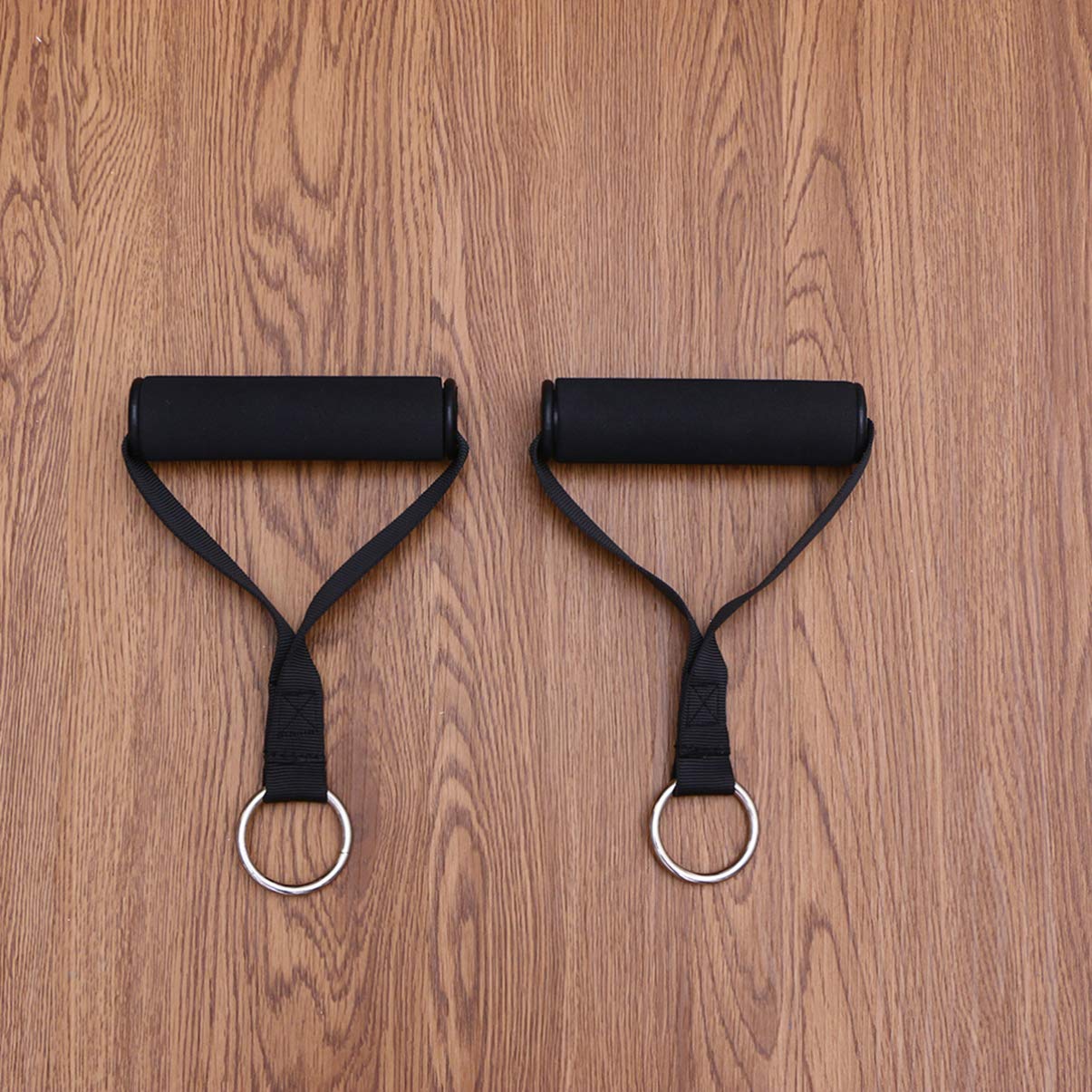 Garneck 1 Pair Fitness Strap Handles - Heavy Duty Gym Workout Straps with Foam Grips for Weightlifting, Cross Training, Yoga & Bodybuilding - Perfect for Home Gym, Fitness Studio & Outdoor Exercise