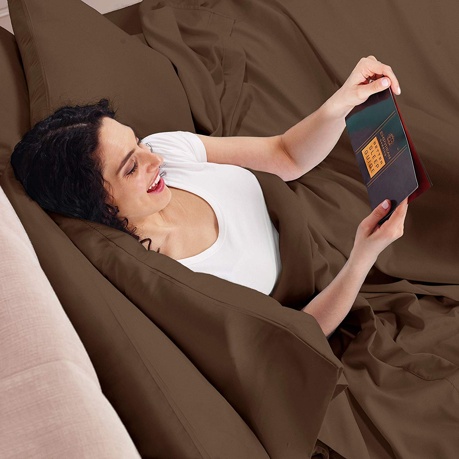 Premium 5-Piece Split Queen Sheet Set - 100% Egyptian Cotton 800 Thread Count, Deep Pocket (15