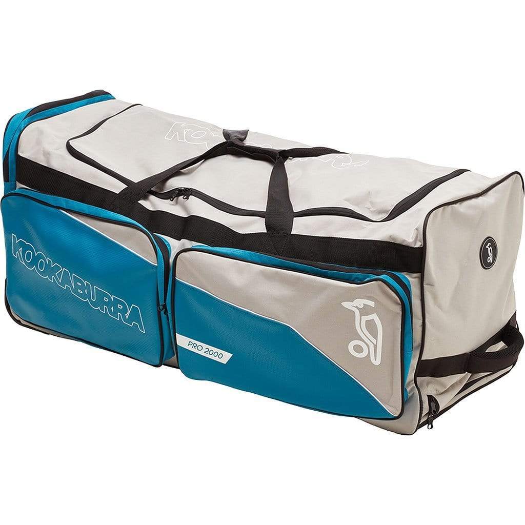 Kookaburra Pro 2000 Cricket Bag - Grey/Teal - Premium Cricket Equipment for Players & Teams | Perfect for Matches, Practice & Travel
