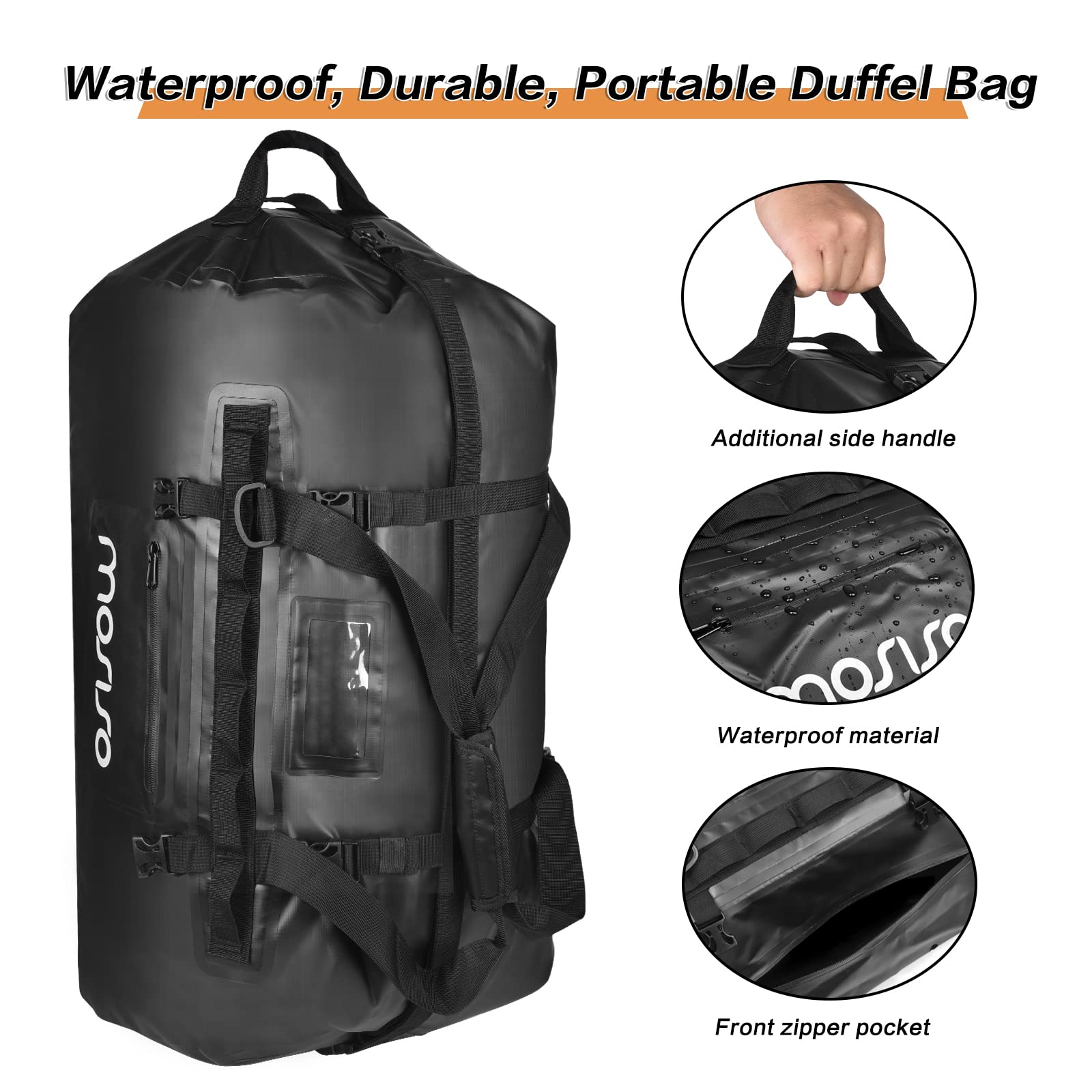 MOSISO Waterproof Camera Backpack 60L - DSLR Travel Bag with Tripod Holder & Laptop Compartment (Fits 15-16 Inch Laptop) - Hardshell Case Compatible with Canon Nikon Sony Cameras - Gray - Perfect for Outdoor Photography, Hiking & Air Travel