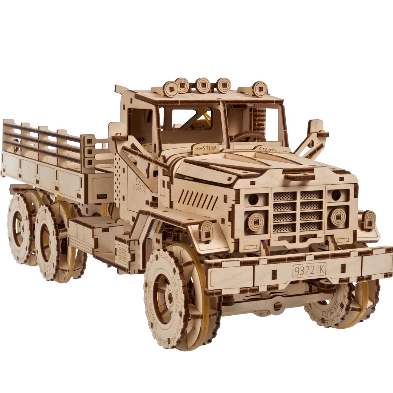 UGEARS 3D Wooden Cargo Truck Puzzle Kit for Adults & Teens - DIY Mechanical Model Building Toy for Men - Perfect STEM Educational Gift for Hobbyists & Collectors - Great for Home Decoration, Office Display & Stress Relief Activities