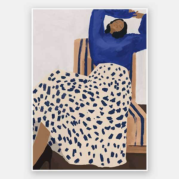 Delilah Daydreaming Unframed Art Print - Wall Decor for Living Room, Bedroom & Office - Perfect for Home & Gifts