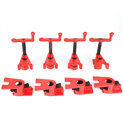 3/4'' Heavy Duty Quick Release Cast Iron Woodworking Clamp Set - Wide Base Metal Clamps for Wood, Metal & Workbench Projects | Perfect for DIY Furniture Making, Cabinet Assembly & Wood Crafting