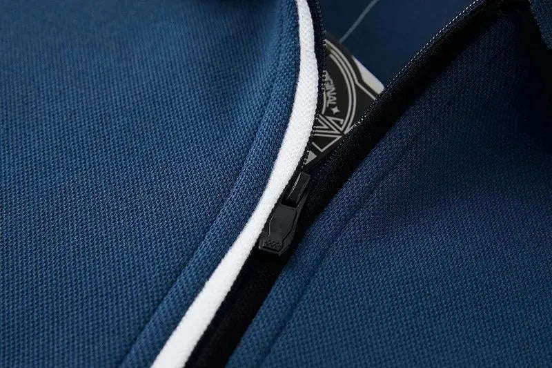 Men's Casual Polo Shirt with Chest Pocket - Comfortable Short Sleeve Cotton Shirt for Golf, Work & Everyday Wear