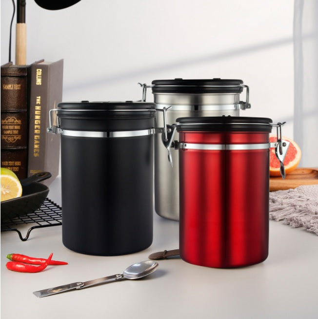 1.5L Large Plastic Food Storage Container with Measuring Spoon - Airtight Kitchen Organizer for Flour, Sugar, Rice & Dry Goods - Perfect for Pantry, Baking & Meal Prep