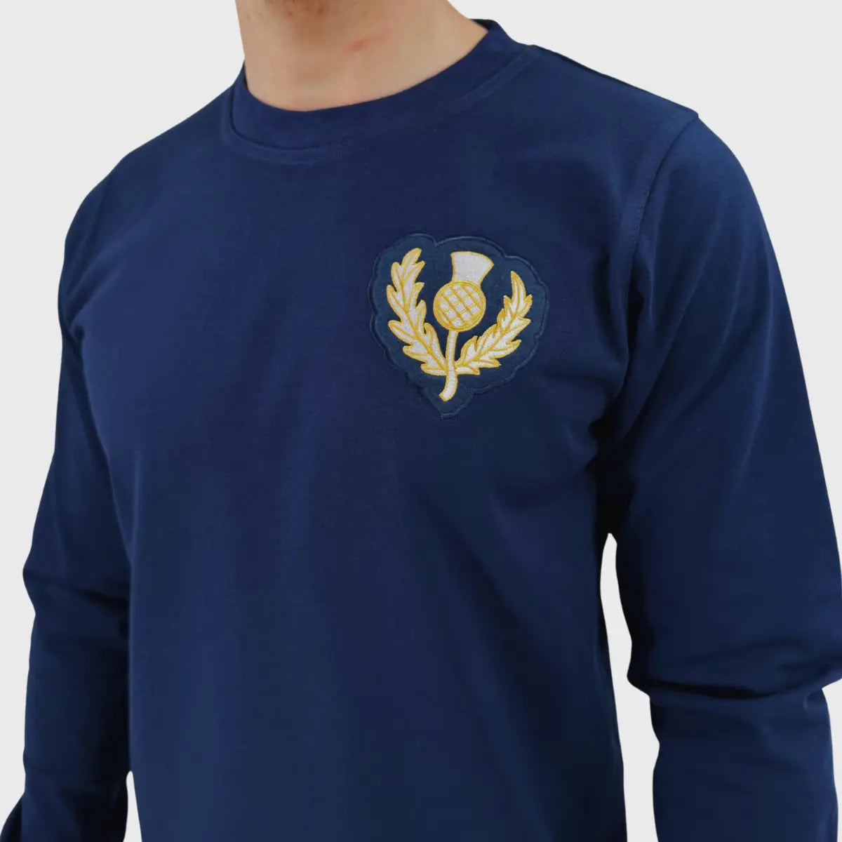 Samurai Scotland Vintage Collection Long Sleeve Crew Neck T-Shirt - Retro Japanese Style Streetwear for Men & Women | Perfect for Casual Wear, Cosplay & Anime Enthusiasts